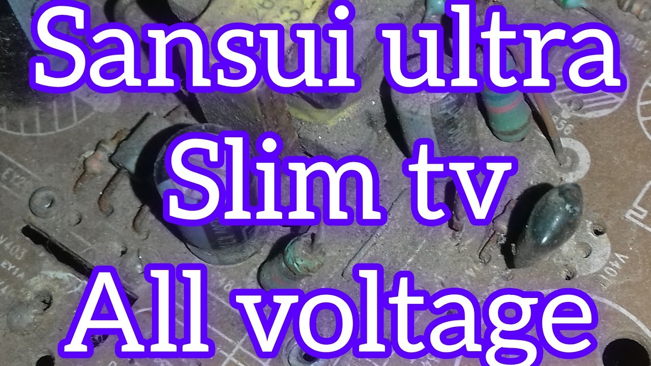 sansui ultraslim crt tv all voltage details. sansui tv repair 