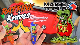 Matco Tools New Rat Fink Kershaw Knives and New Milwaukee Pack Out Light