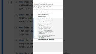 🔥 5 Rare MySQL 8 Interview Questions on Query Planning, Statistics &amp; Cardinality Estimation