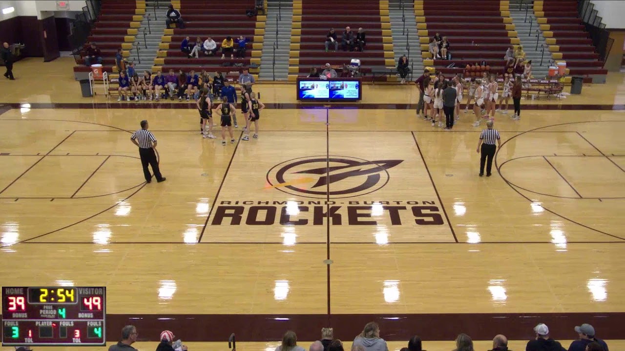 RichmondBurton Comm vs Somonauk High School Girls' Varsity Basketball YouTube