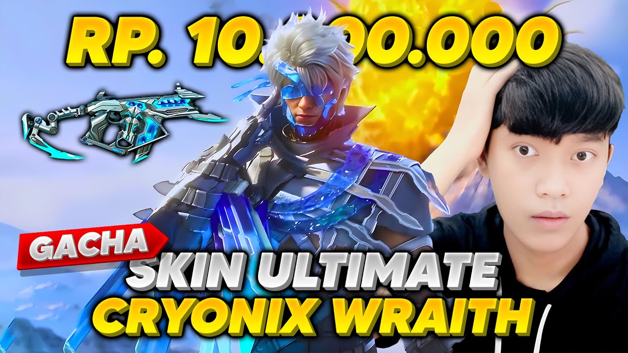 GACHA SKIN ULTIMATE CRYONIX WRAITH SENILAI RP 10.000.000 ?! GILAAK HOKI BANGET GUYS !! - PUBG MOBILE