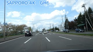 Sapporo city road - Ishiyama dori Ave. → Shinkawa dori Ave. ,Japan Drive Hokkaido 4/30p GH6