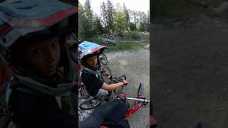 Following 9 year old Johnny through River Jumps 💪 #mountainbiking #dirtjump