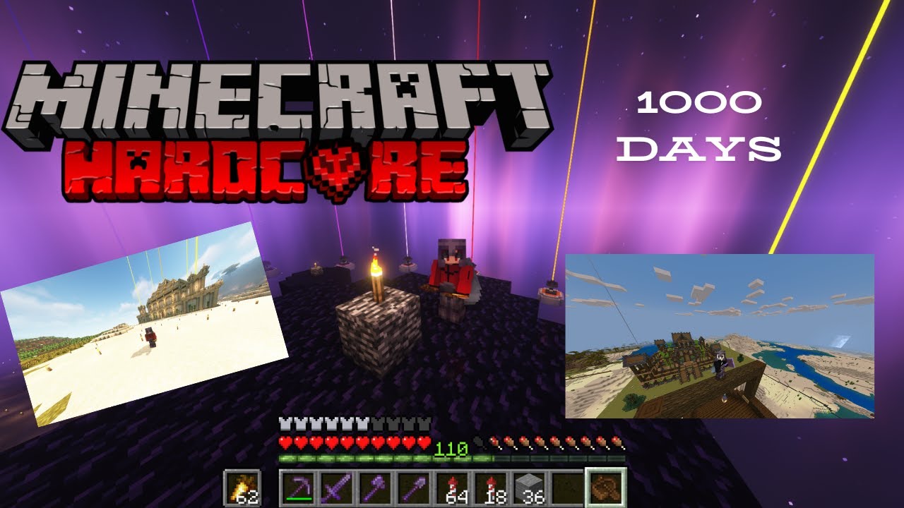 My 1000 Days Hardcore Minecraft World Tour (With World Download) - YouTube