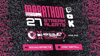 Marathon Stream Alerts – NuCaloric Edition (27 Animated Alerts)