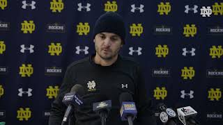 Tommy Rees | Post Practice | Notre Dame Football