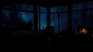 Rain Relaxes For Sleep, Reduces Stress, Cures Insomnia, Meditation - Rain On Bedroom Window