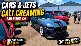 Cars & Jets at CaliCreaming in San Diego CA Custom - Car Enthusiast #cars #corvette #carshow