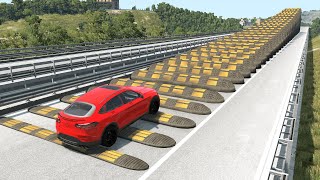 Cars Vs Growing Speed Bumps – Beamng.drive
