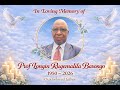 LIVE Ibada Ya Mazishi Ya Prof Longin Rugemalila Barongo Rest In Peace