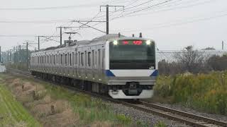 E531系0番台 水カツK457編成 水戸線 ワンマン友部行 下館～新治通過【4K】
