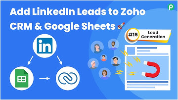 Add LinkedIn Leads to Google Sheets & Zoho CRM | Lead Generation #15