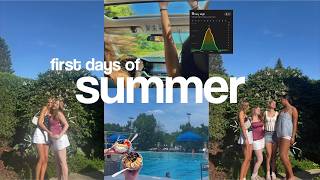 first days of SUMMER! | tanning, dinners, baking, friends, and more