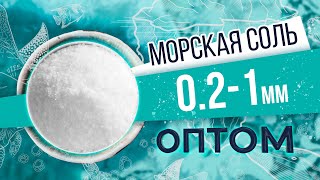 Морская соль 0,2 - 1 мм оптом. Очень мелкая гранула. Обзор соли и производства от БСК.