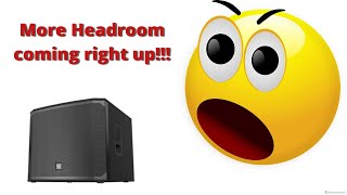 Increase headroom with subs on an aux system