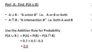 Statistics and Probability : Rules of Probability