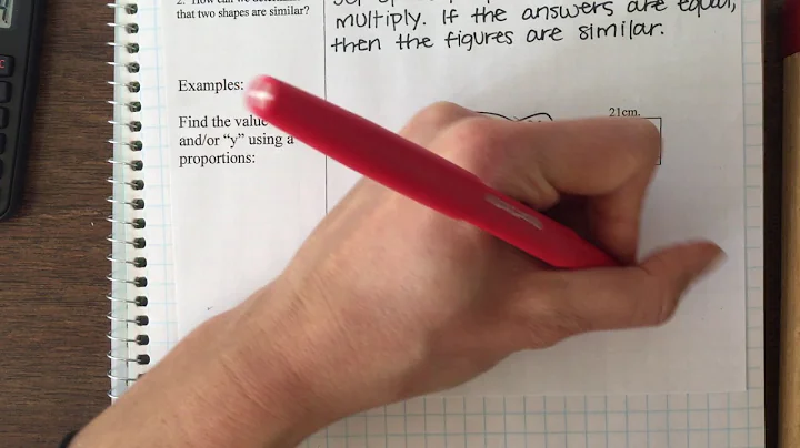 Using Proportions To Find The Missing Side Of Similar Shapes