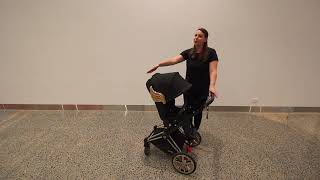 pram with wings on side