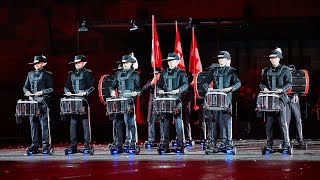 Top Secret Drum Corps - Hoverboard Drumming Basel Tattoo 2016 Throwback
