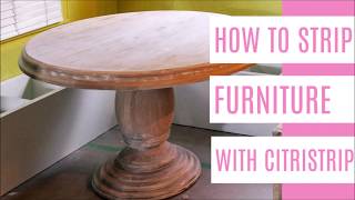How To Strip Furniture With Citristrip