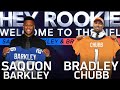 Saquon Barkley & Bradley Chubb's Journey from the Combine to the 2018 NFL Draft | Hey Rookie