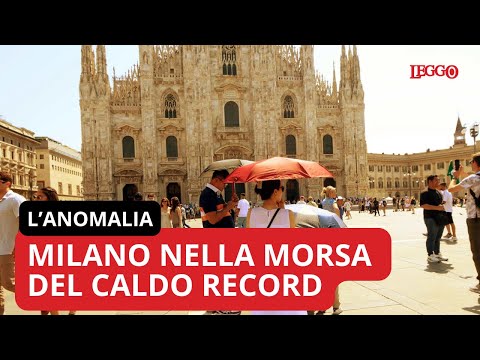 Video Milano nella morsa del caldo record: cittadini e turisti cercano refrigerio nelle fontane