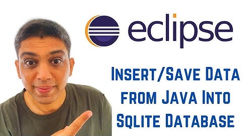 Java swing tutorial using Eclipse - How to Insert / Save Data from Java Into Sqlite Database