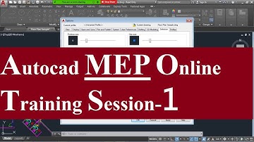 Autocad MEP Complete 1hr Training | Autocad classes Session-1