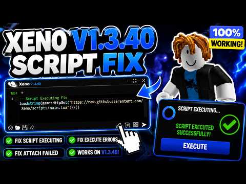 🔥 Xeno Script FIXED Executing! ✅ (v1.3.40) | Working 2026 Tutorial