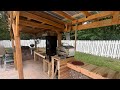 Backyard bar and grill build pt 7 pizza oven and more