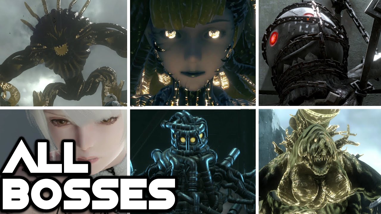 NieR Replicant Remake - All Bosses 