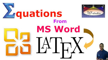 Equations from MS Word to LaTeX Using MathType Software (LaTeX Tips/Solution- 15)