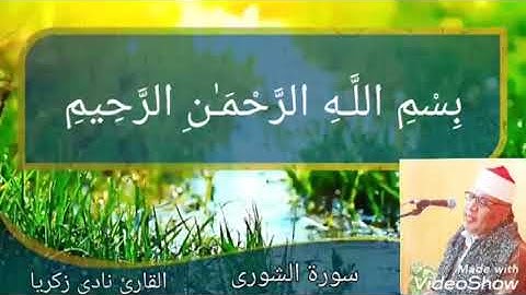 ماتيسر من سورة الشورى للشيخ نادى زكريا عبدالرحيم المنياوى إبداع يفوق الوصف