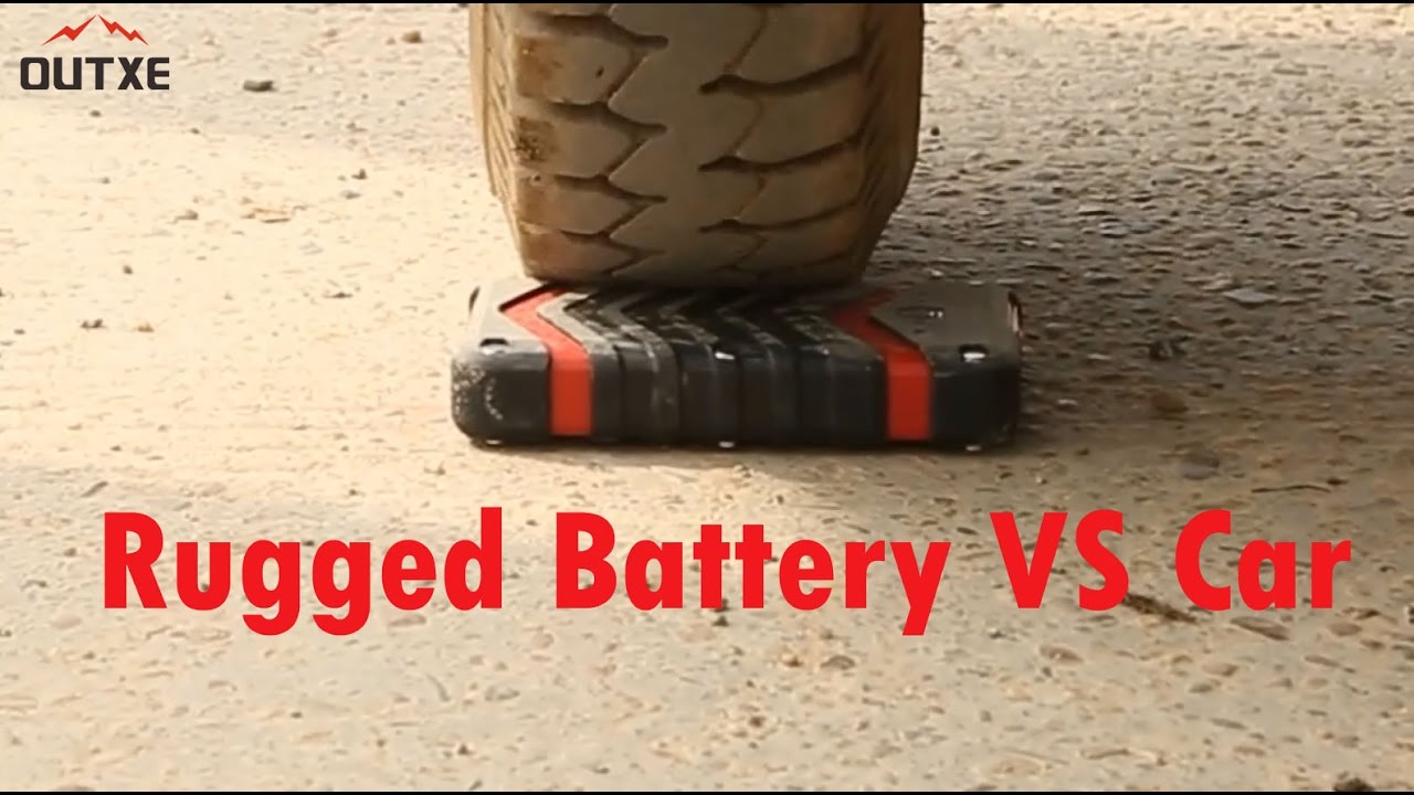 OUTXE Test What happens when you crush this rugged battery? YouTube