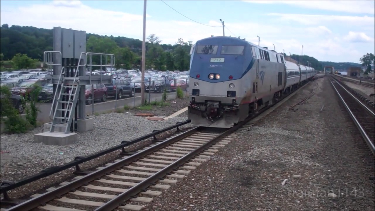 MetroNorth and Amtrak at CrotonHarmon 6/21/17 YouTube