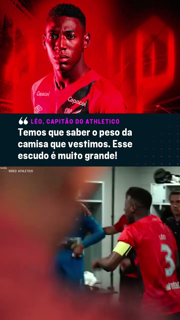 ELE JÁ VIROU CAPITÃO! LÉO FAZ DISCURSO ABSURDO ANTES DO JOGO DO ATHLETICO! #shorts