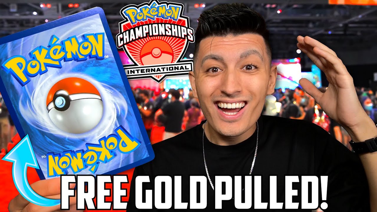 I Pulled the BEST GOLD POKÉMON CARD for FREE! (NAIC Vlog Part 2)