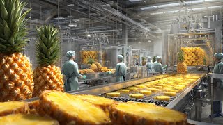 How Dried Pineapple Is Made | Inside an Exotic Fruit Processing Factory