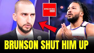 JALEN BRUNSON EXPOSED Nick Wright and HUMILIATES him on  Live TV!