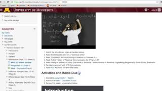 Moodle Site Navigation Guide