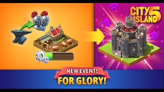 Play the new For Glory Event in City Island 5, and unlock rare rewards and buildings for your city. screenshot 3