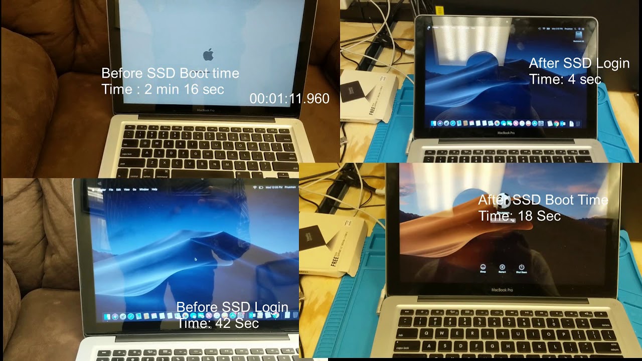 Mac Book pro SSD upgrade YouTube