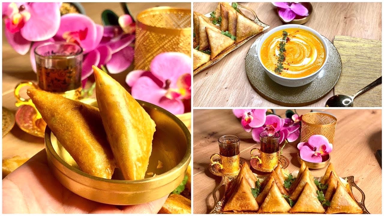 🌸رمضان 2021,طريقة تحضير البريوات اللذيذة بالدجاج للمعكازات🤪 مع طريقة الطي + شربة الخضر الرائعة