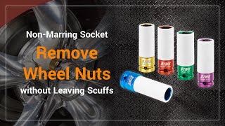 Non-Marring Socket Remove Wheel Nuts without Leaving Scuffs│EB0308│EWKtool Mercedes Lug Nut Socket