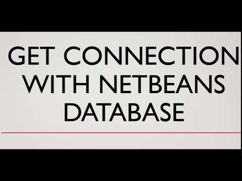 Tutorial 2: Connectivity with  Netbeans Database