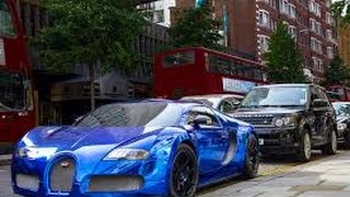 Bugatti Veyron Backs into La Ferrari, then drives away.