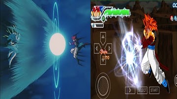 Dragon Ball GT Ssj4 Gogeta vs Omega Shenron part-1 Big Bang Kamehameha Anime vs DBZ TTT-MOD