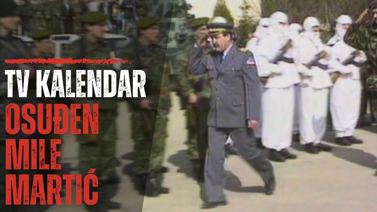TV kalendar: Osuđen Milan Martić