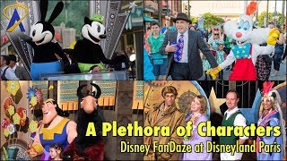 Disney had announced fans would be able to meet more than 50
characters during fandaze, but the final total ended up nearly being
100! subscrib...
