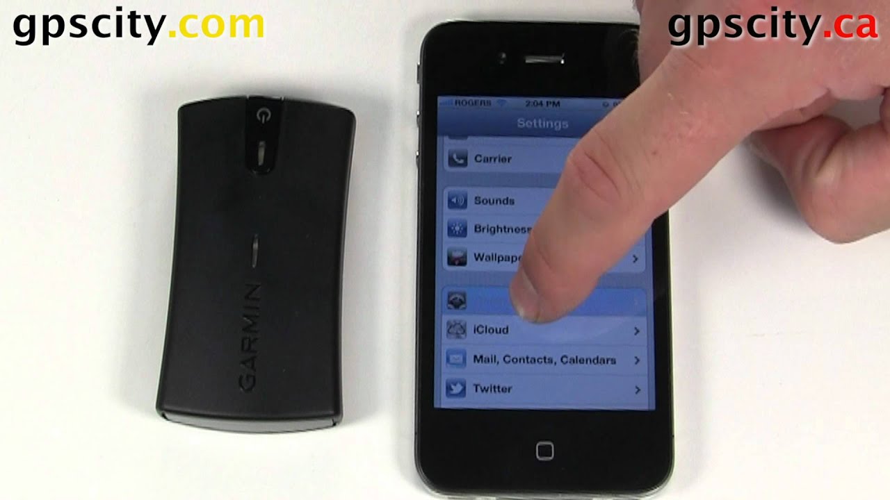 Connecting a Garmin Glo Bluetooth GPS with a Apple iPhone -